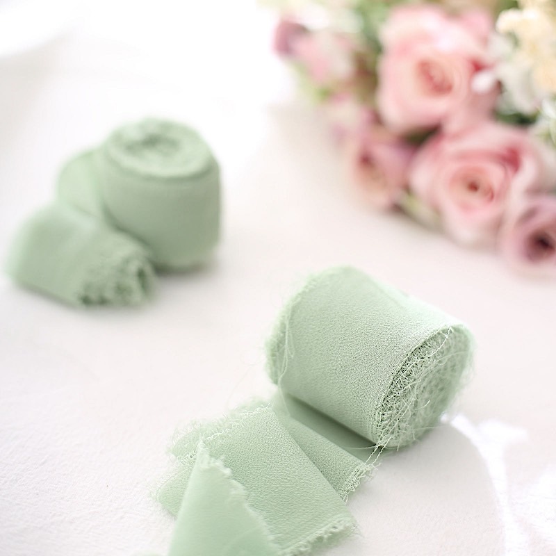 1.5 in x 6 yards CHIFFON RIBBON ROLLS Wedding Party Events Gifts Crafts Supplies - Picture 41 of 130