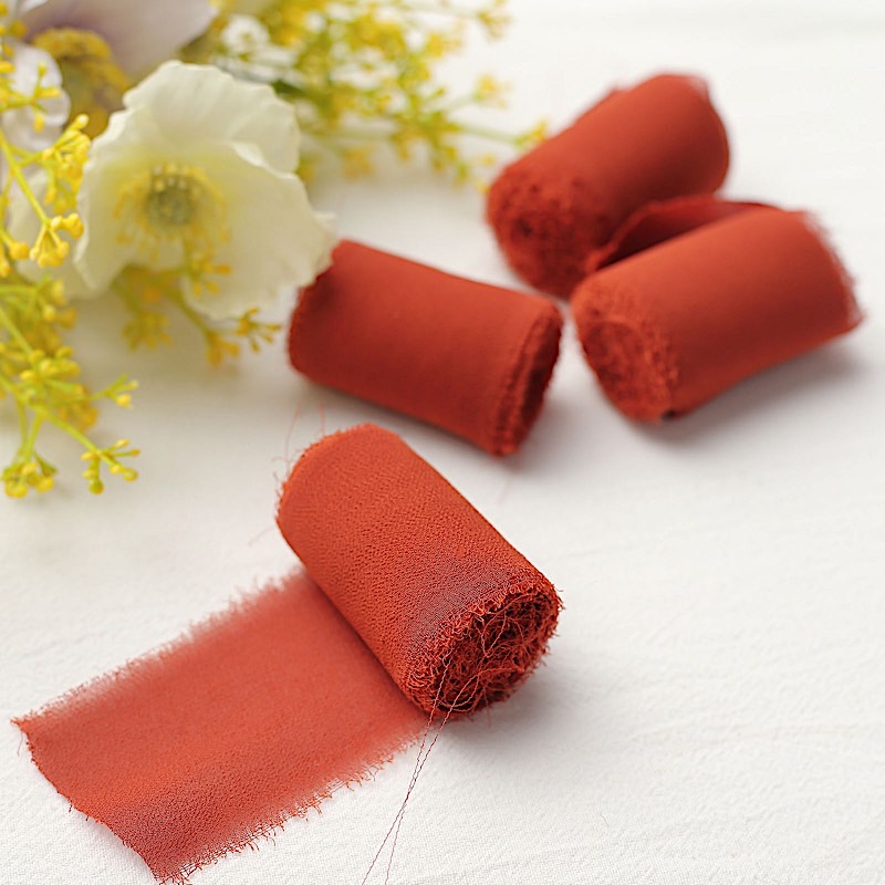 1.5 in x 6 yards CHIFFON RIBBON ROLLS Wedding Party Events Gifts Crafts Supplies - Picture 113 of 130
