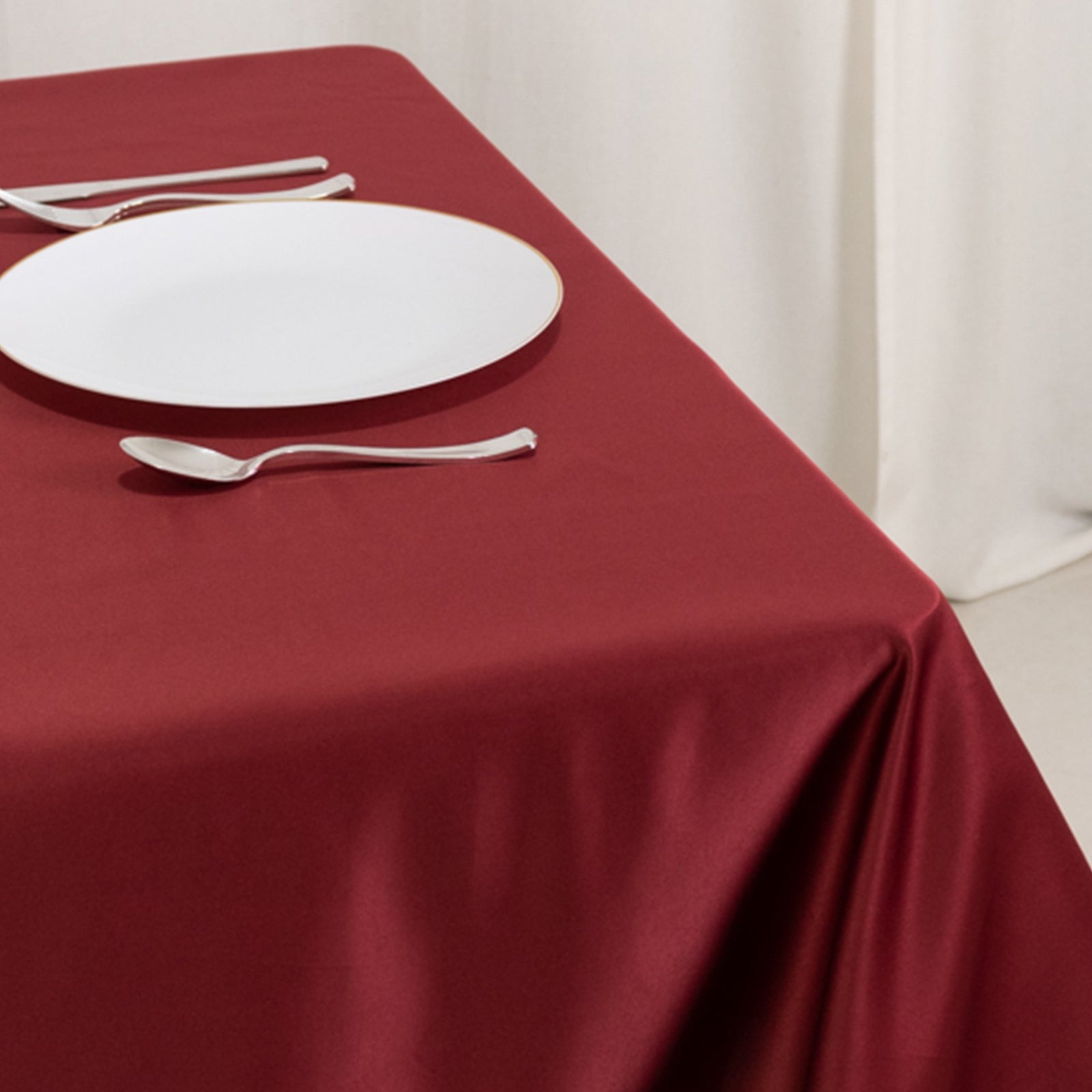 54"x54" Square Lamour Satin Tablecloths for a Wedding Party Decorations Supplies - Picture 26 of 135