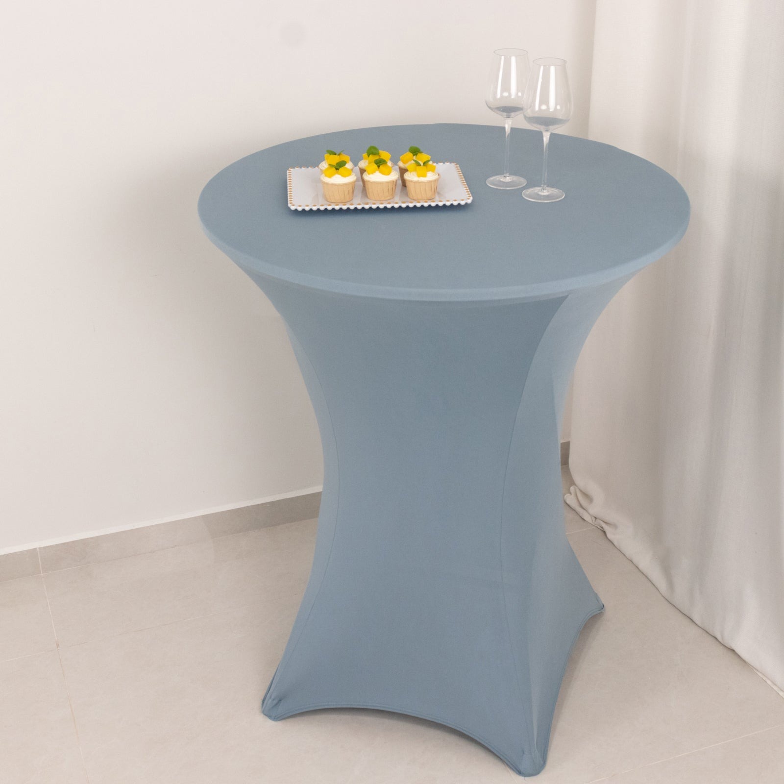 36" Elegant Spandex Cocktail Table Cover High Top Style Tablecloths Wedding - Picture 46 of 147
