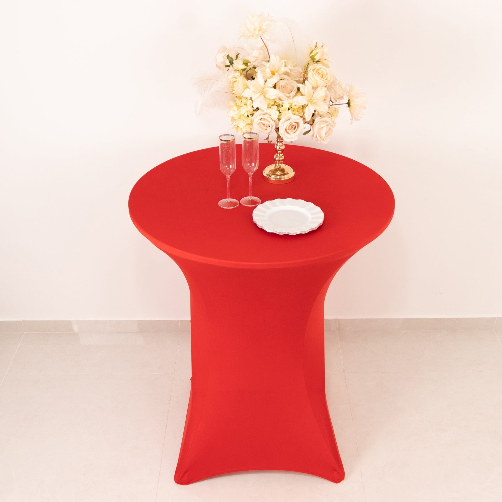36" Elegant Spandex Cocktail Table Cover High Top Style Tablecloths Wedding - Picture 101 of 147