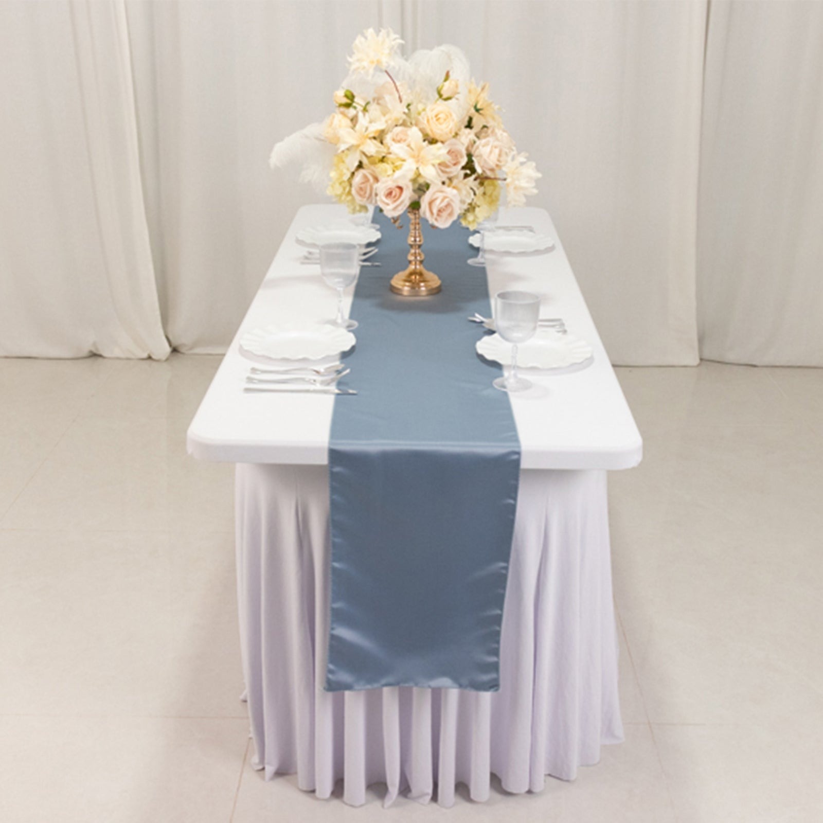 12" x 108" Satin Tischplatte Läufer glänzend Hochzeit Party Catering Dekorationen - Bild 52 von 170
