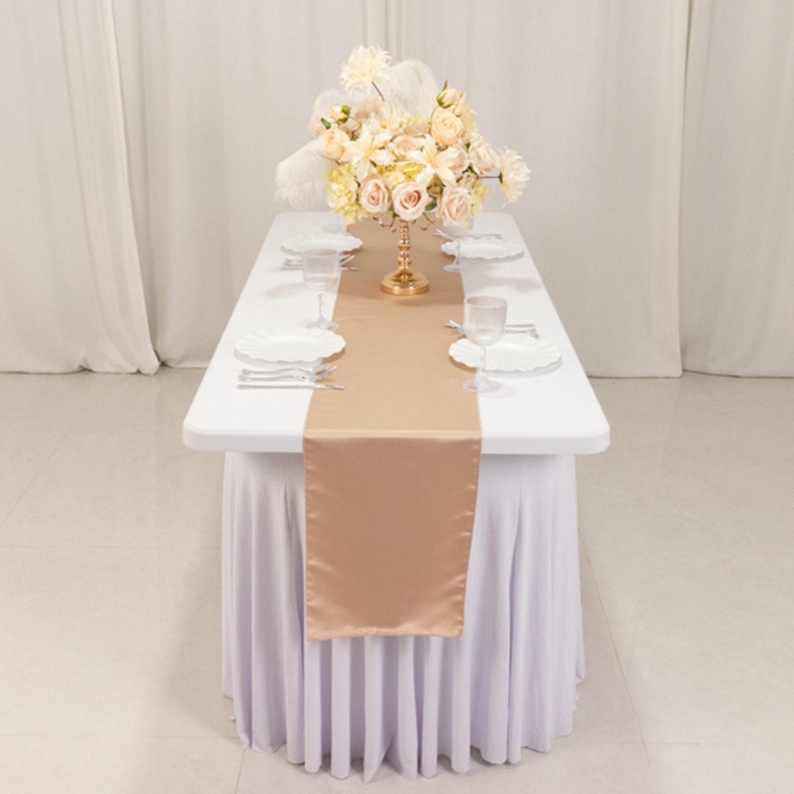 12" x 108" Satin Tischplatte Läufer glänzend Hochzeit Party Catering Dekorationen - Bild 116 von 170