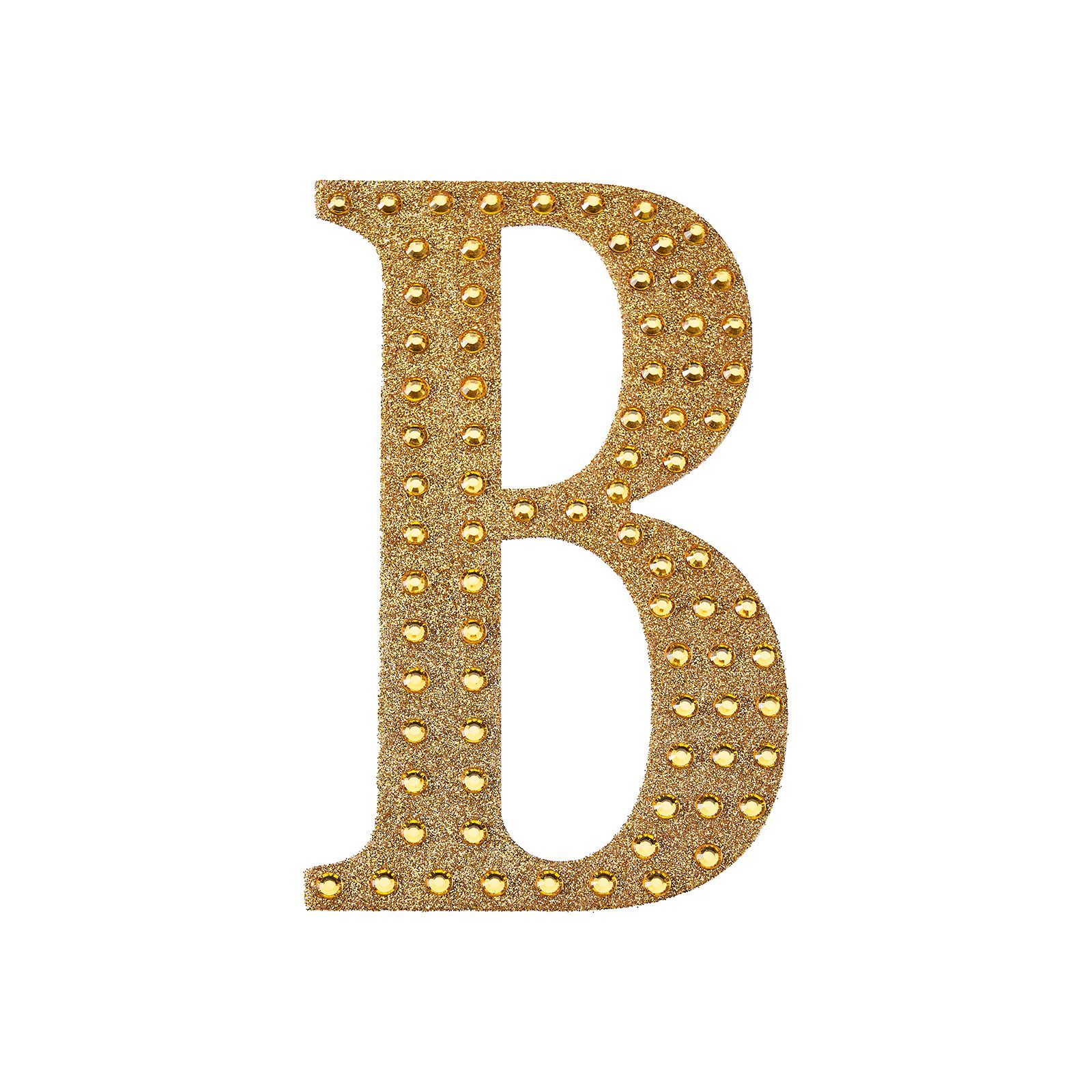 4" tall Gold Letter Self-Adhesive Rhinestones Gem Sticker Wedding Party Crafts - Picture 10 of 177
