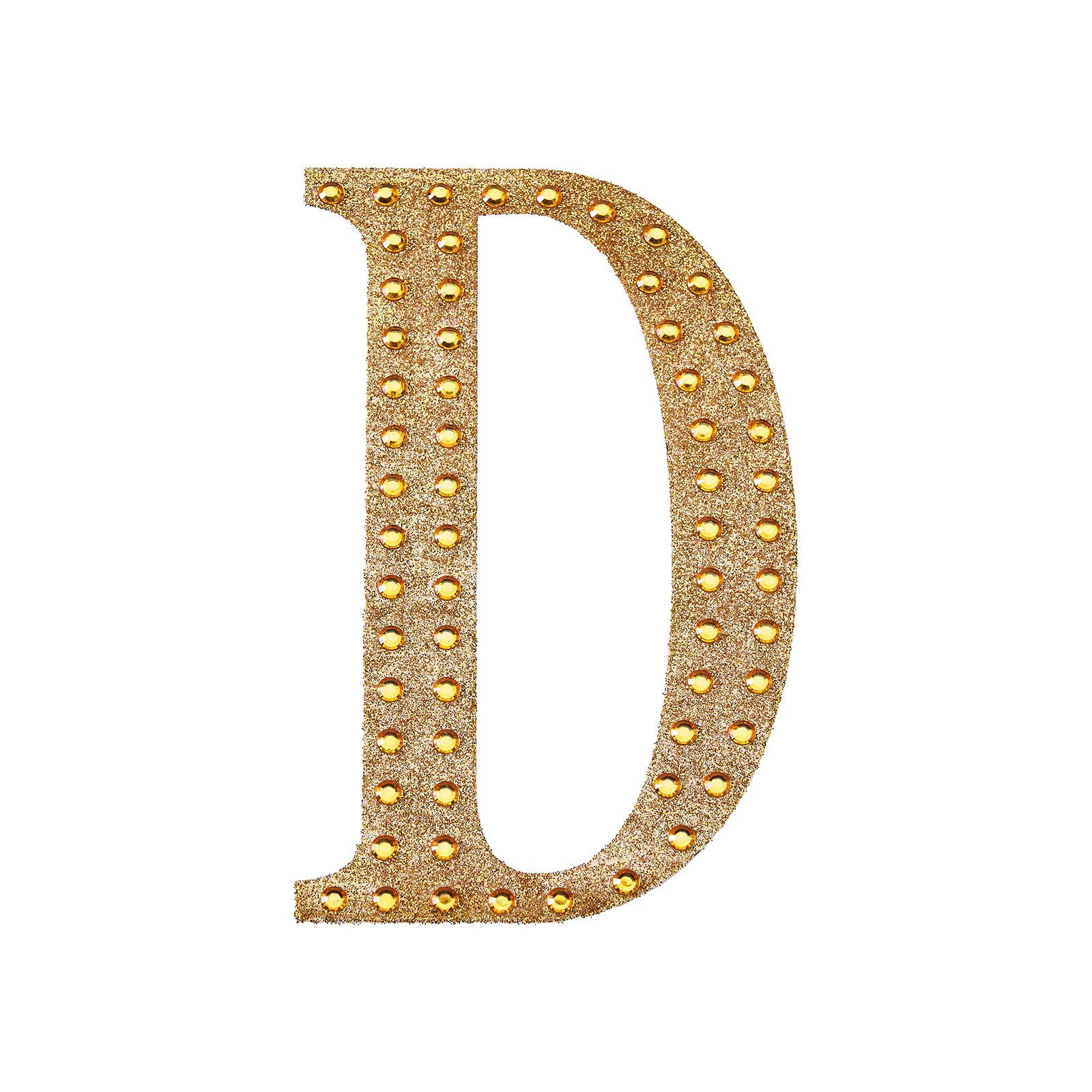 4" tall Gold Letter Self-Adhesive Rhinestones Gem Sticker Wedding Party Crafts - Picture 24 of 177