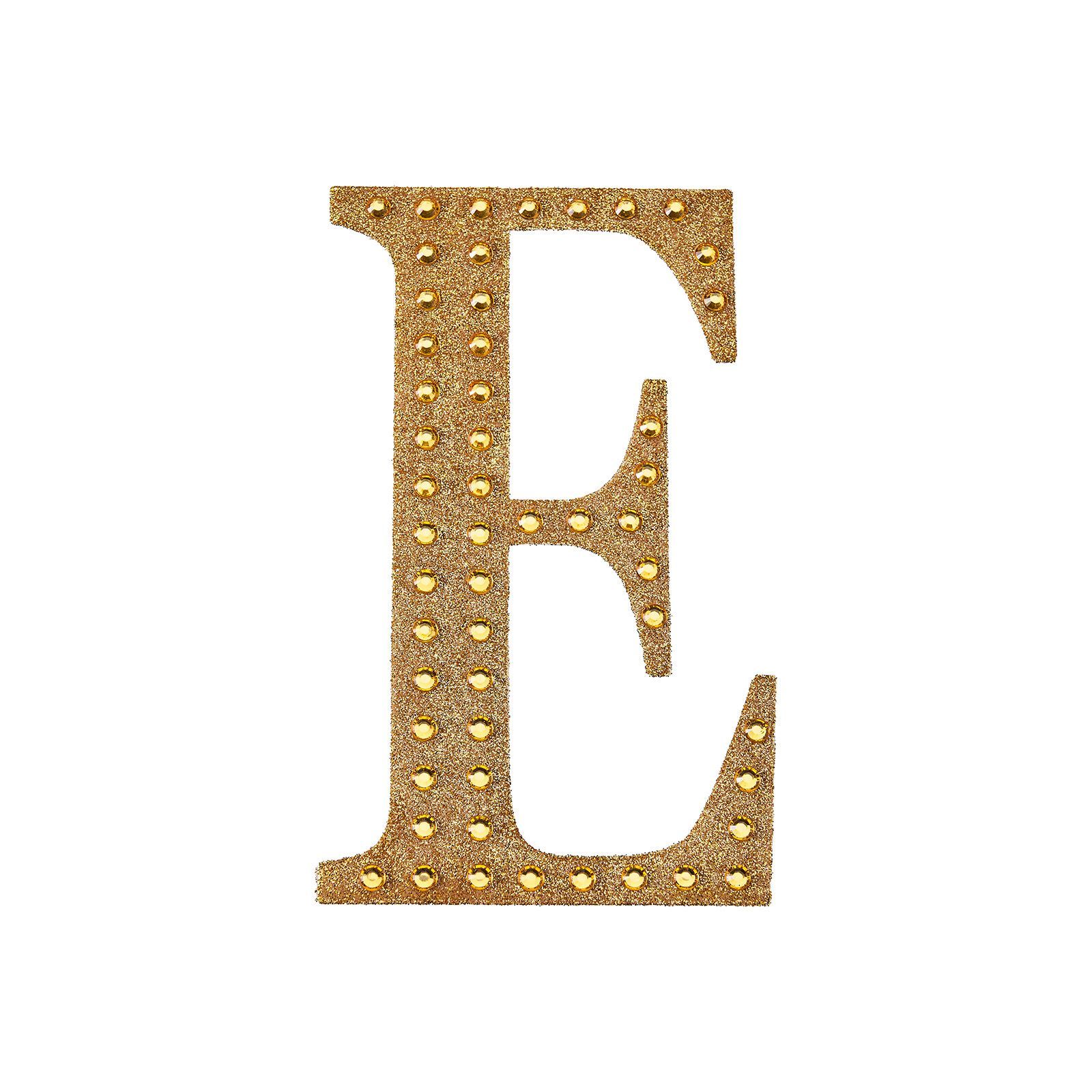 4" tall Gold Letter Self-Adhesive Rhinestones Gem Sticker Wedding Party Crafts - Picture 31 of 177