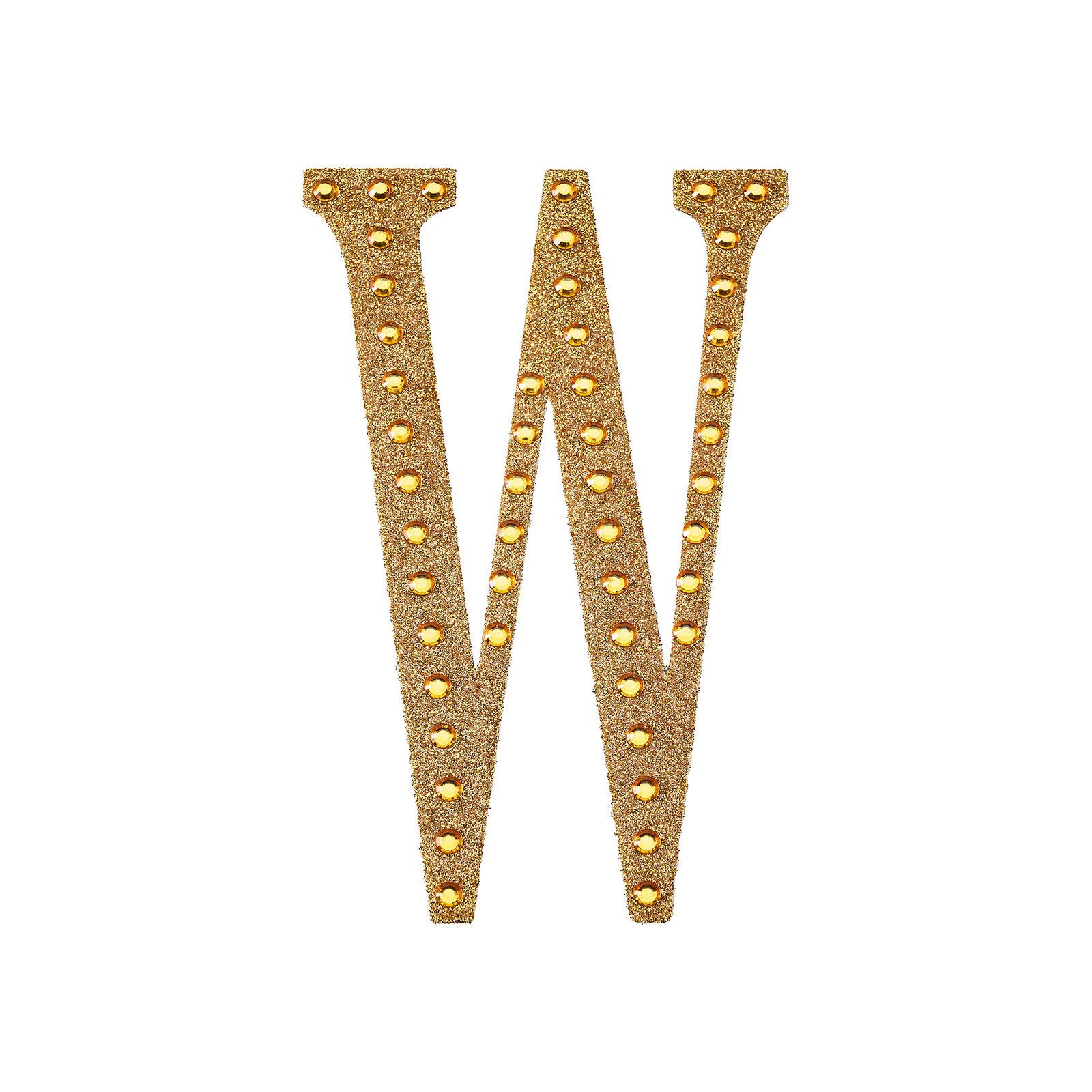 4" tall Gold Letter Self-Adhesive Rhinestones Gem Sticker Wedding Party Crafts - Picture 150 of 177