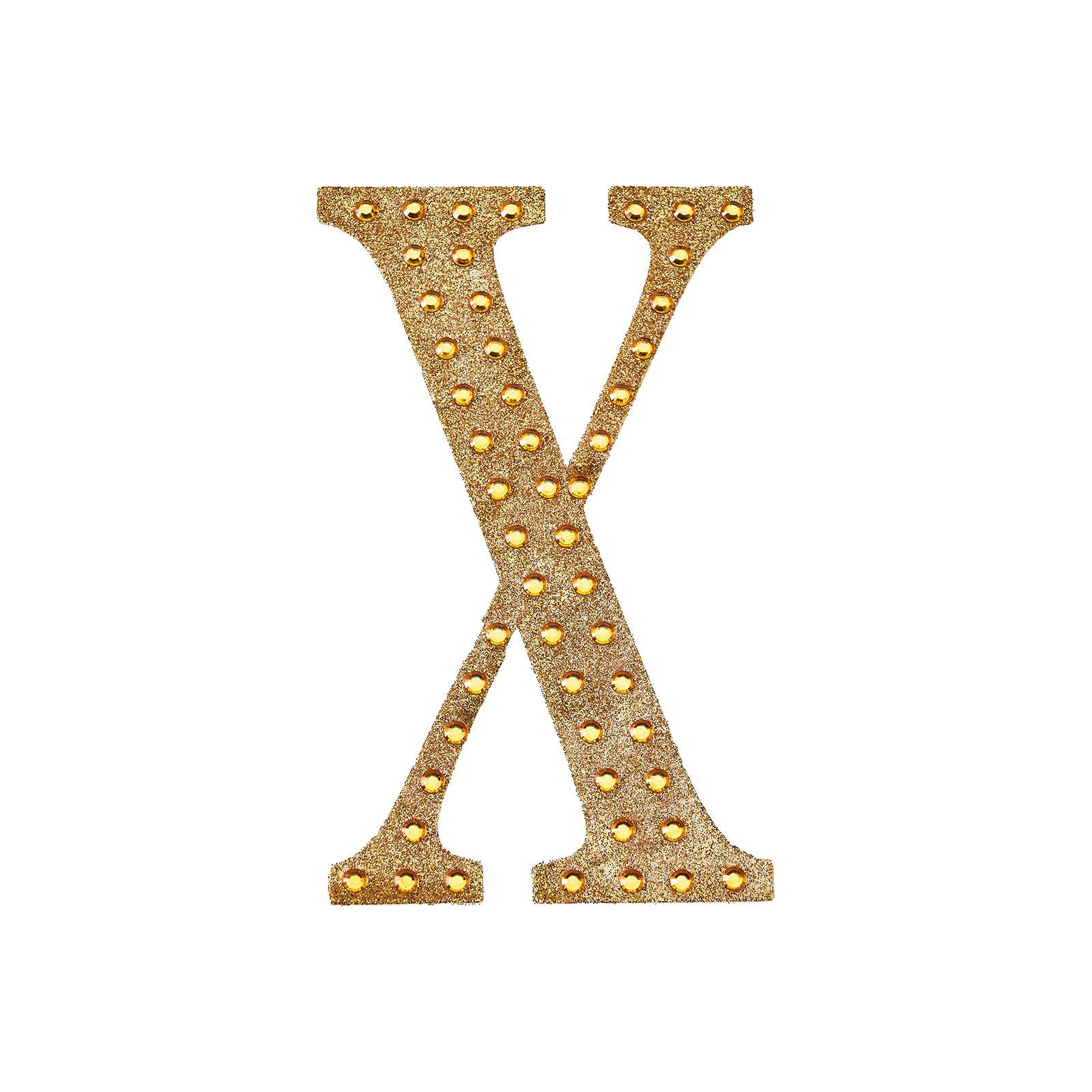 4" tall Gold Letter Self-Adhesive Rhinestones Gem Sticker Wedding Party Crafts - Picture 157 of 177