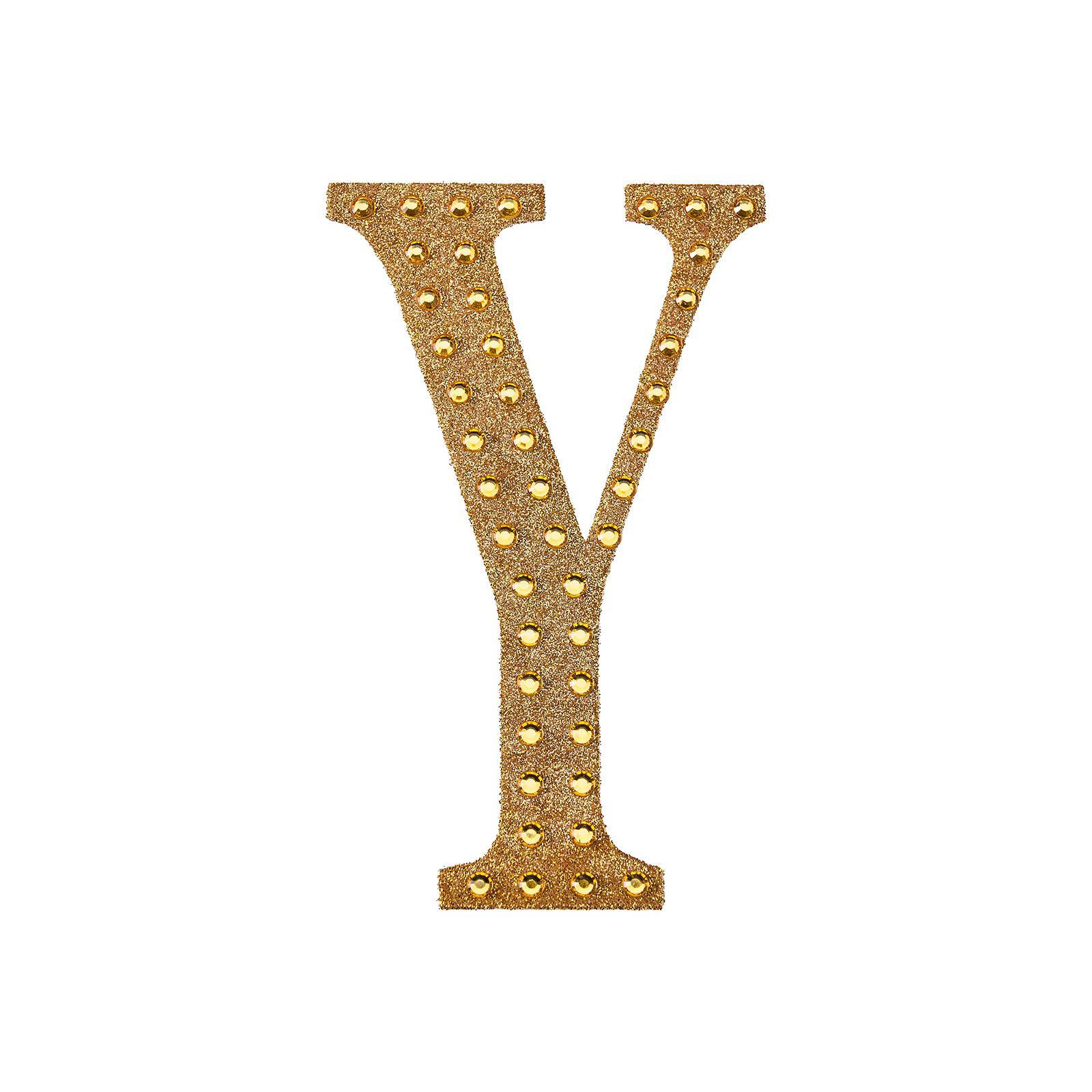 4" tall Gold Letter Self-Adhesive Rhinestones Gem Sticker Wedding Party Crafts - Picture 164 of 177