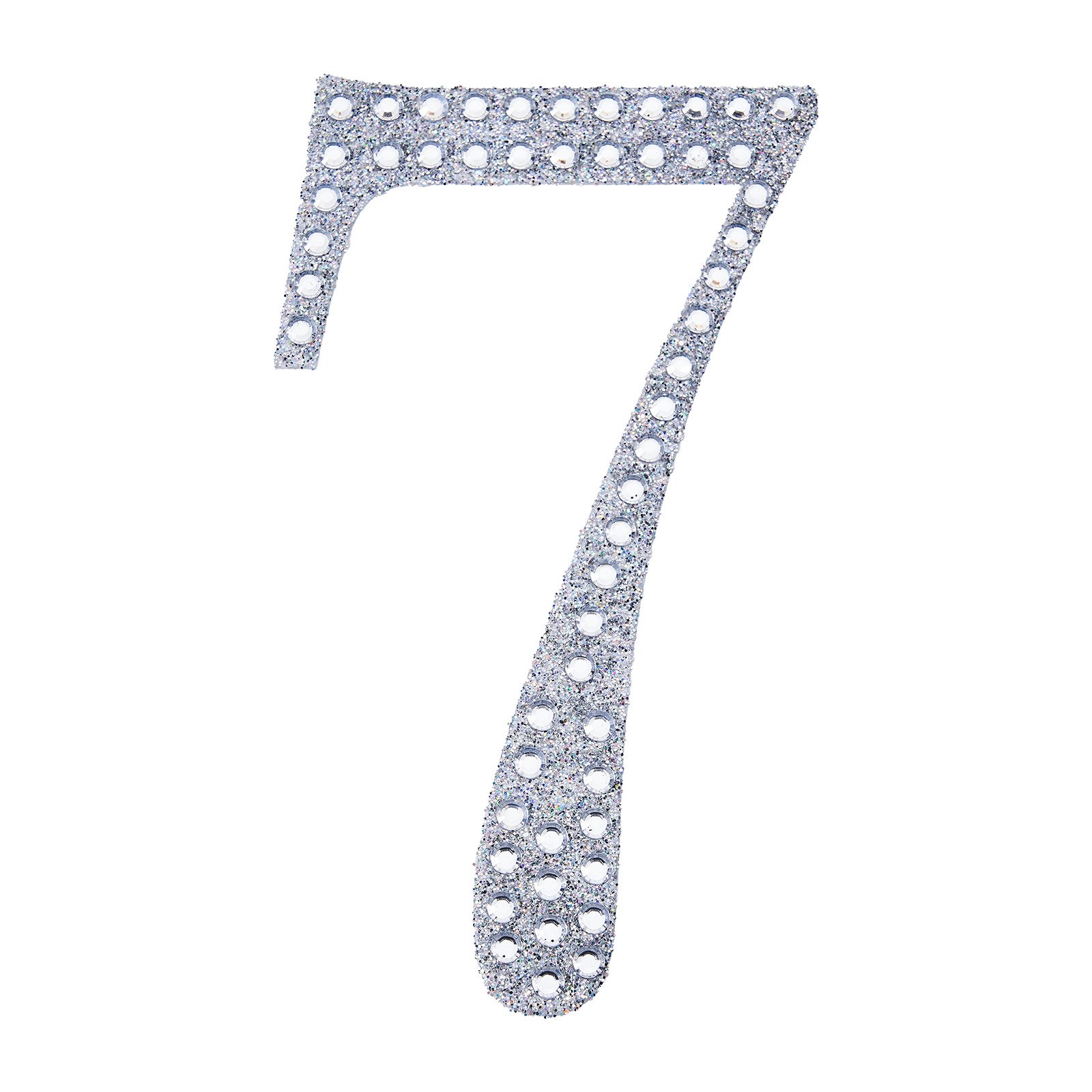 6" tall Silver Number Self-Adhesive Rhinestones Gem Sticker Wedding Party Crafts - Picture 52 of 72