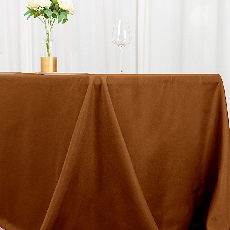 90x156-Inch RECTANGULAR Polyester Tablecloths Reception Catering Wedding Party - Picture 64 of 231