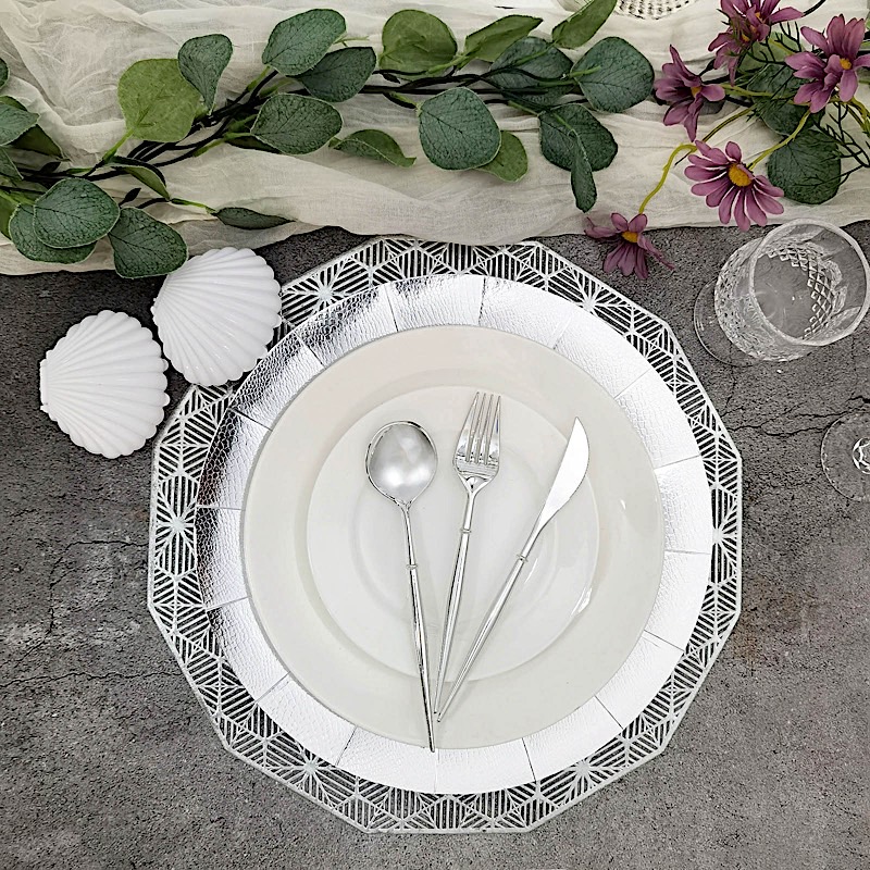 10 Round 13" Disposable Paper Charger Plates Wedding Party Events Home Supplies - Picture 64 of 72