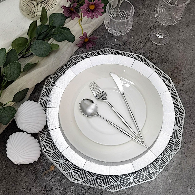 10 Round 13" Disposable Paper Charger Plates Wedding Party Events Home Supplies - Picture 62 of 72