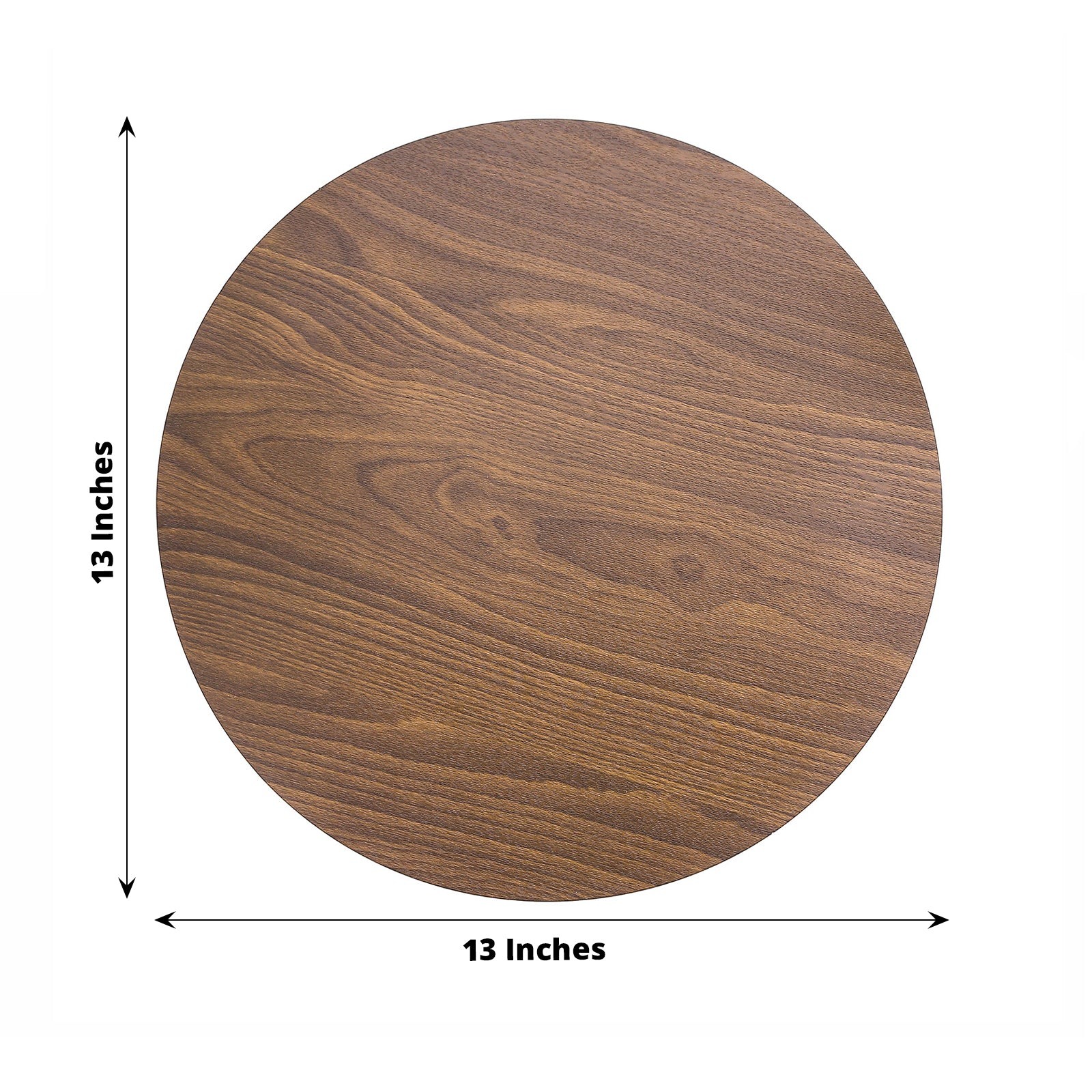 6 Rustic 13" Wooden Round Disposable Paper Placemats Party Events Decorations - Picture 3 of 17