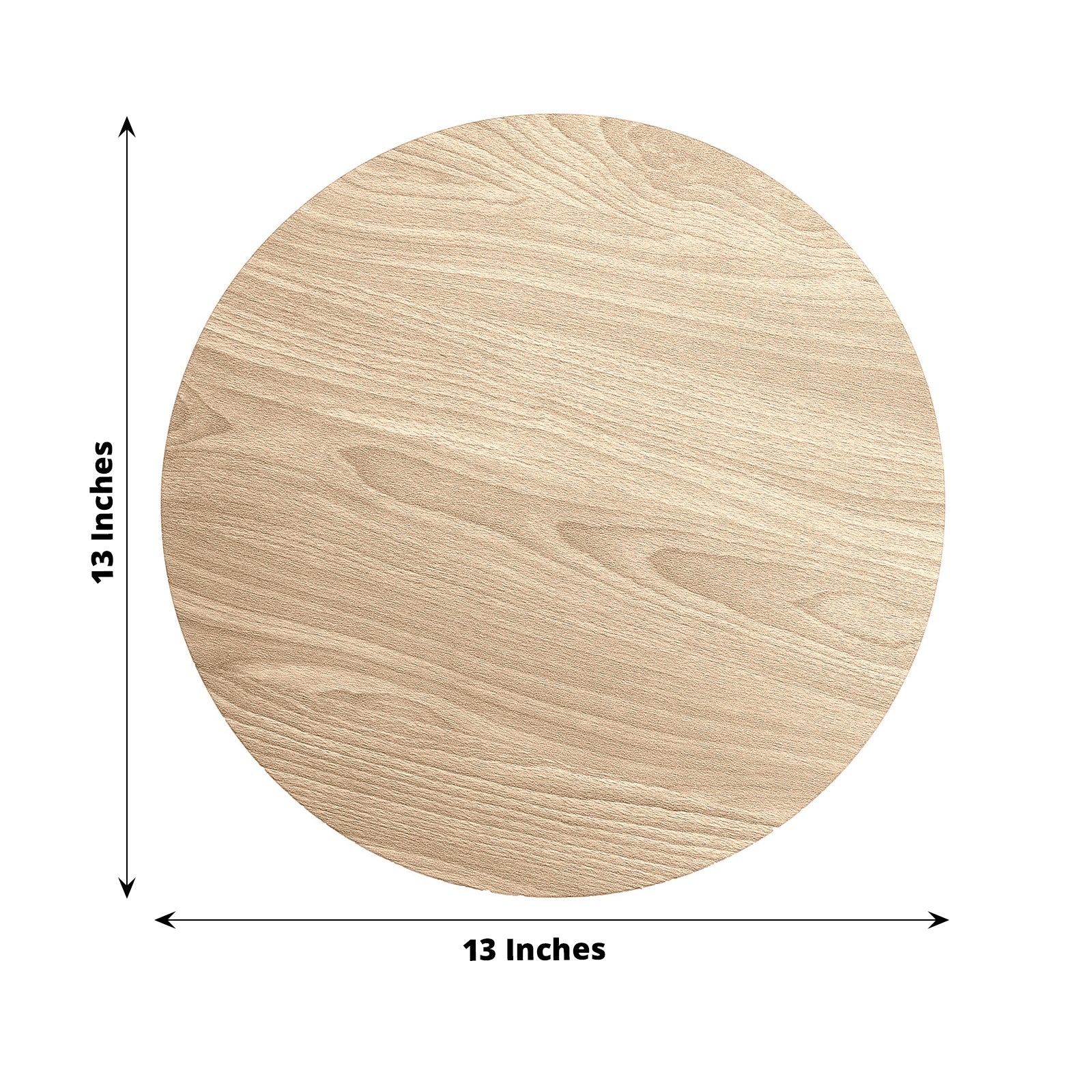 6 Rustic 13" Wooden Round Disposable Paper Placemats Party Events Decorations - Picture 12 of 17