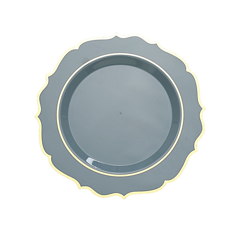 Disposable Plastic Plates Scalloped Rim Wedding Party Event Tableware Home - Picture 29 of 108