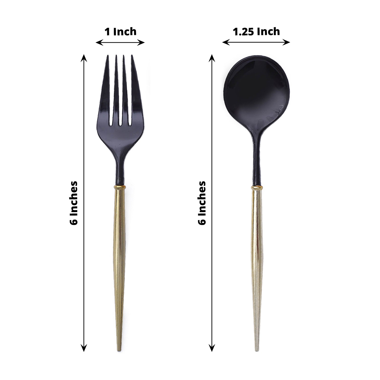 24 Disposable 6 in Premium Plastic CUTLERY Spoons Forks Set Party Home Tableware - Picture 14 of 58