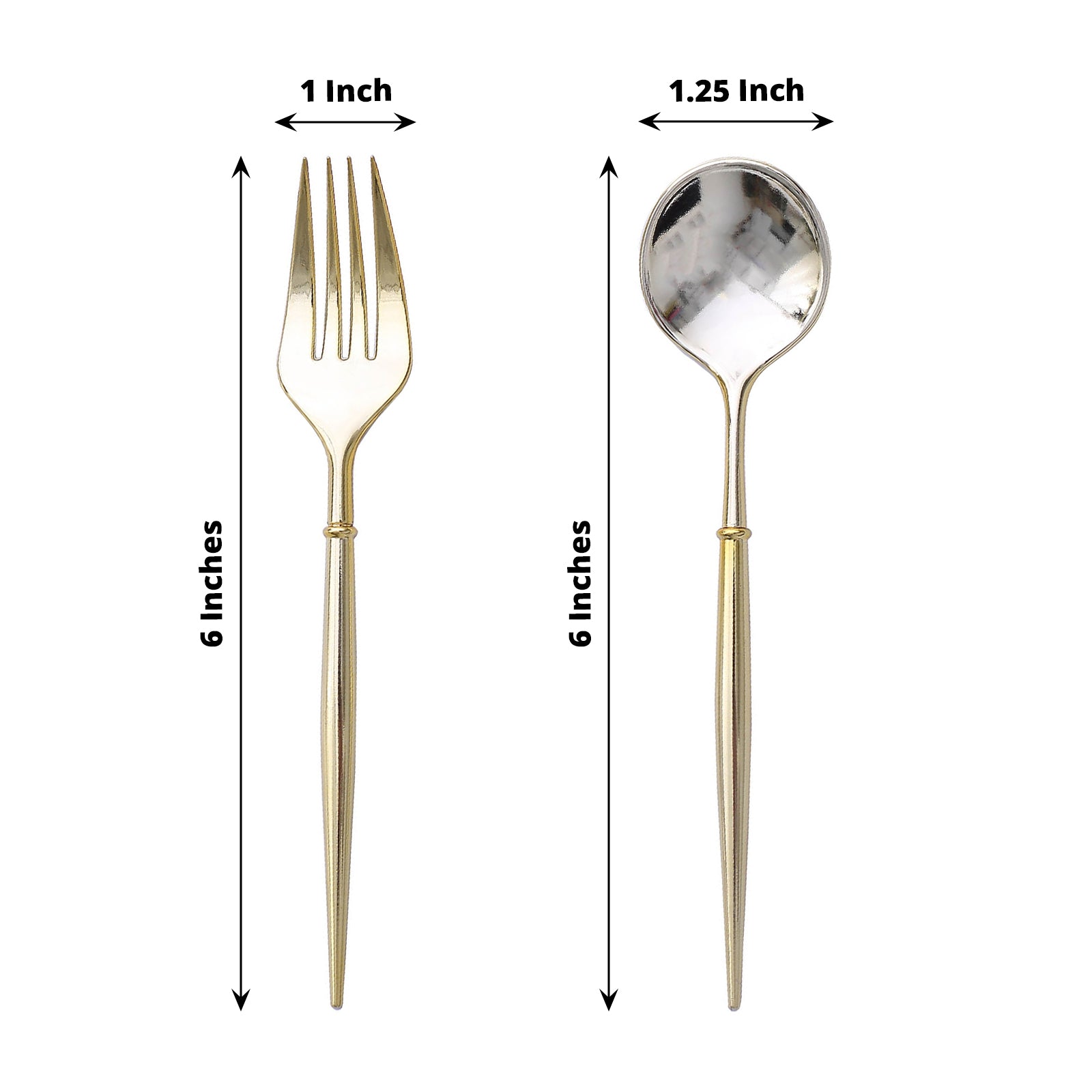 24 Disposable 6 in Premium Plastic CUTLERY Spoons Forks Set Party Home Tableware - Picture 22 of 58