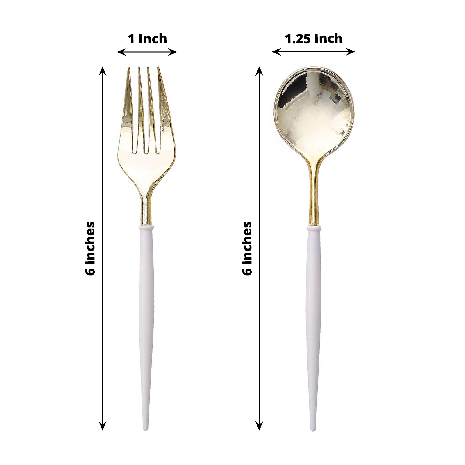 24 Disposable 6 in Premium Plastic CUTLERY Spoons Forks Set Party Home Tableware - Picture 30 of 58