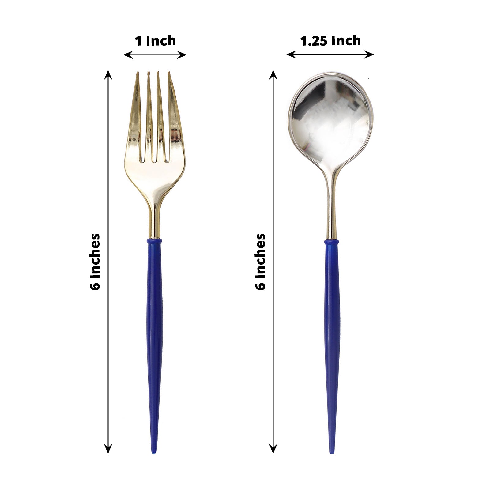 24 Disposable 6 in Premium Plastic CUTLERY Spoons Forks Set Party Home Tableware - Picture 46 of 58