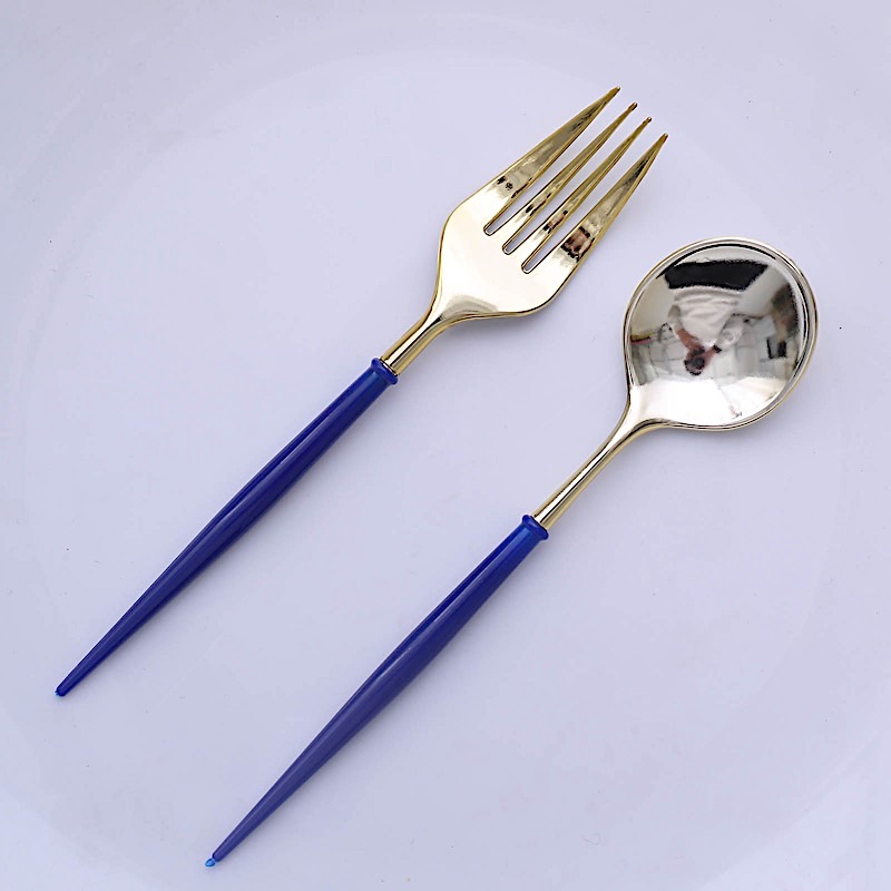 24 Disposable 6 in Premium Plastic CUTLERY Spoons Forks Set Party Home Tableware - Picture 44 of 58