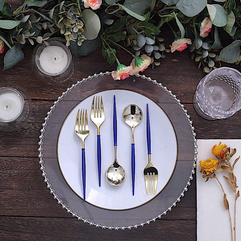 24 Disposable 6 in Premium Plastic CUTLERY Spoons Forks Set Party Home Tableware - Picture 43 of 58