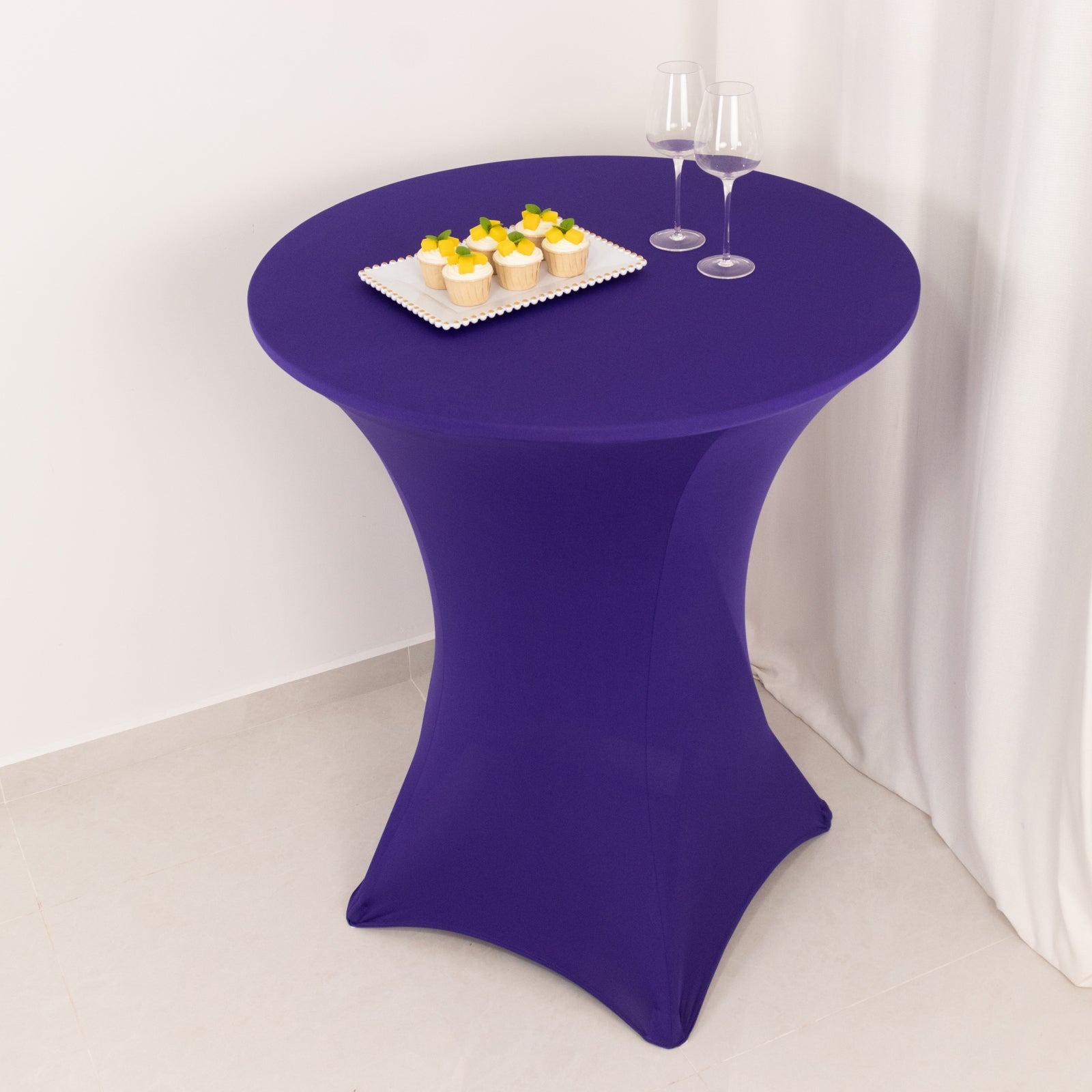 36" Elegant Spandex Cocktail Table Cover High Top Style Tablecloths Wedding - Picture 94 of 147