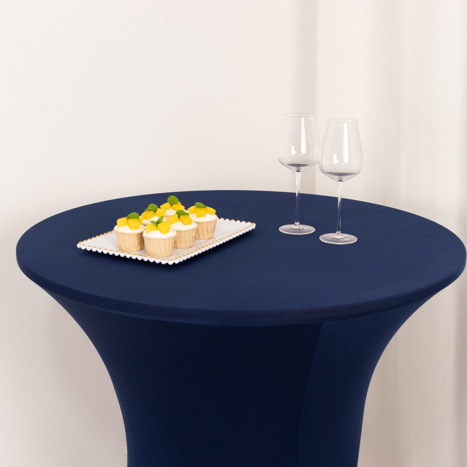 36" Elegant Spandex Cocktail Table Cover High Top Style Tablecloths Wedding - Picture 87 of 147