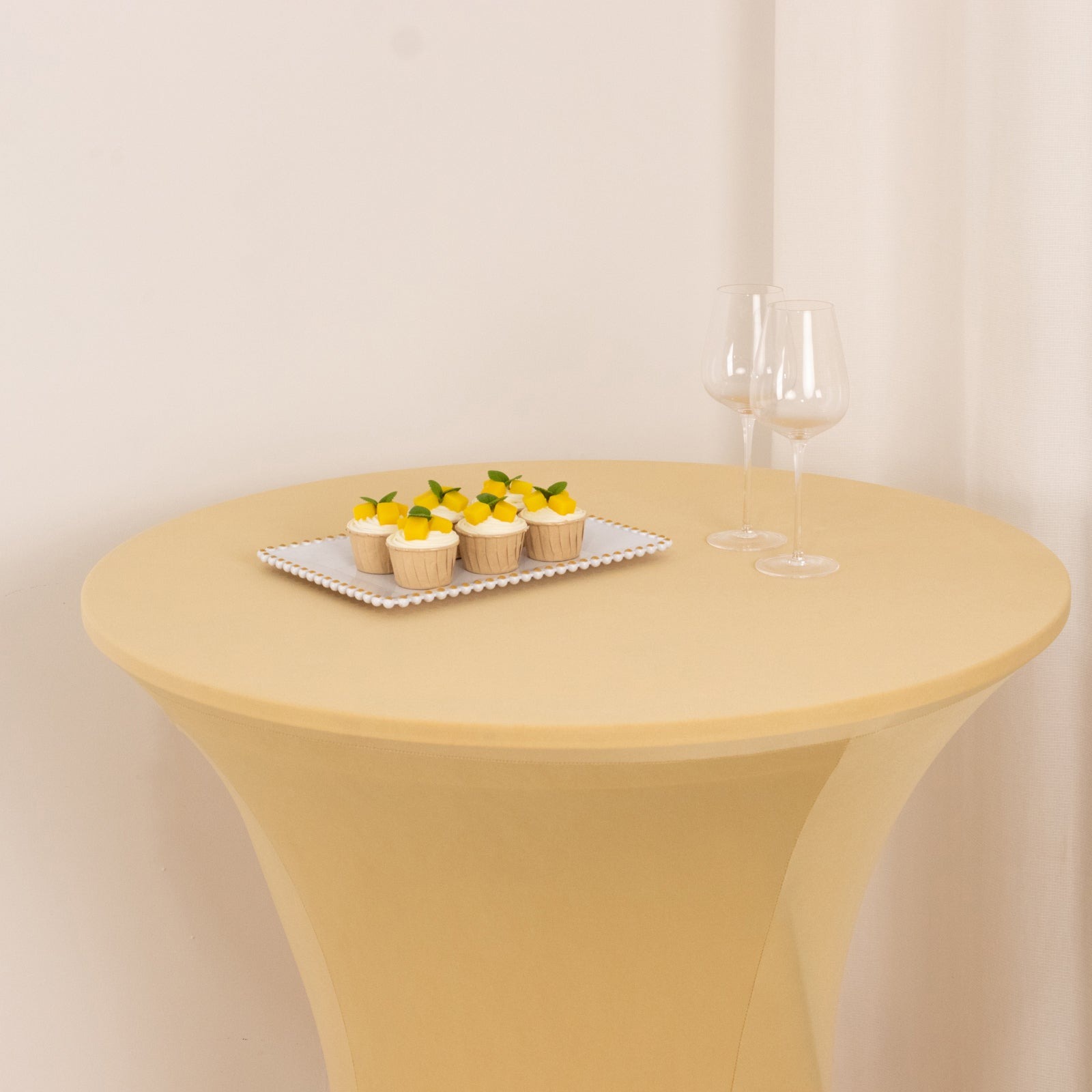 36" Elegant Spandex Cocktail Table Cover High Top Style Tablecloths Wedding - Picture 39 of 147