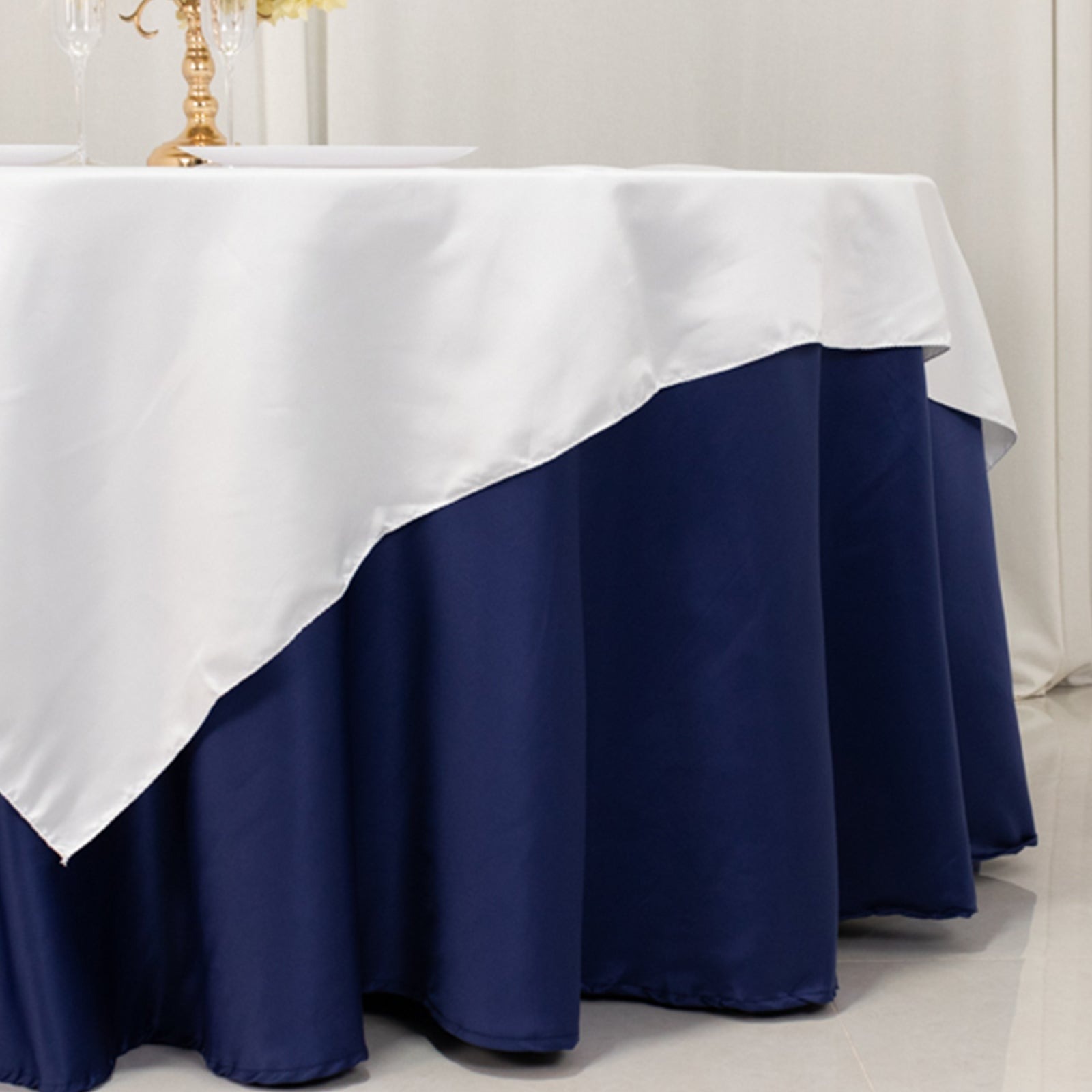72" Square SATIN Table Overlay Smooth Finish Wedding Table Linens Decorations - Picture 169 of 171