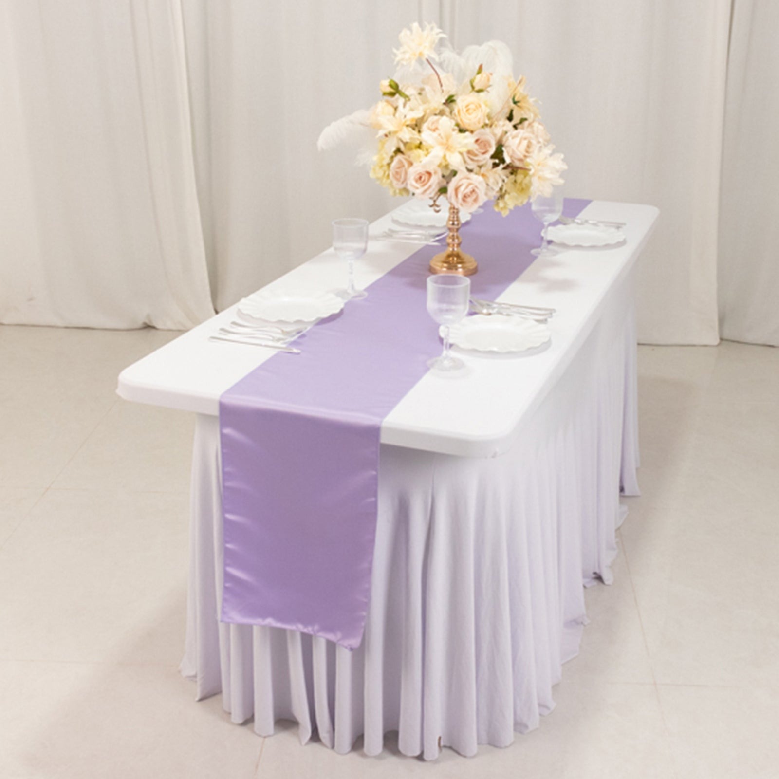 12" x 108" Satin Tischplatte Läufer glänzend Hochzeit Party Catering Dekorationen - Bild 101 von 170