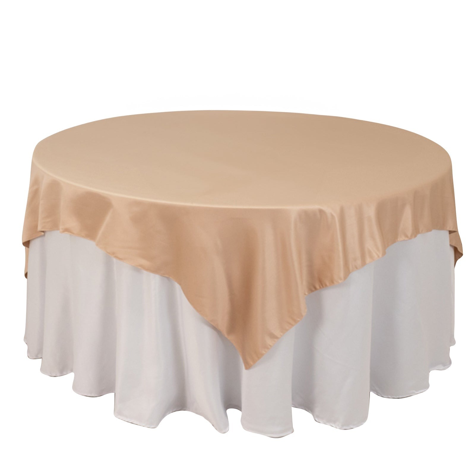 72" Square SATIN Table Overlay Smooth Finish Wedding Table Linens Decorations - Picture 108 of 171
