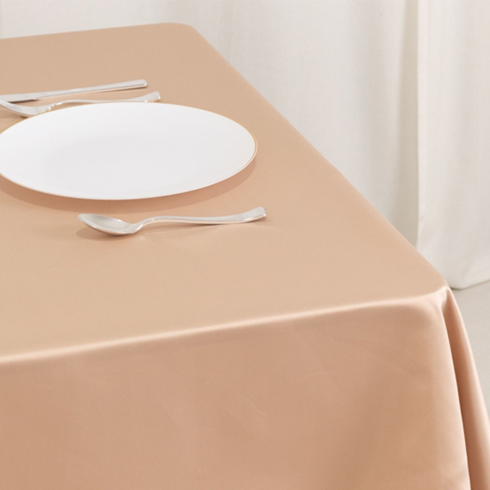 54"x54" Square Lamour Satin Tablecloths for a Wedding Party Decorations Supplies - Picture 92 of 135