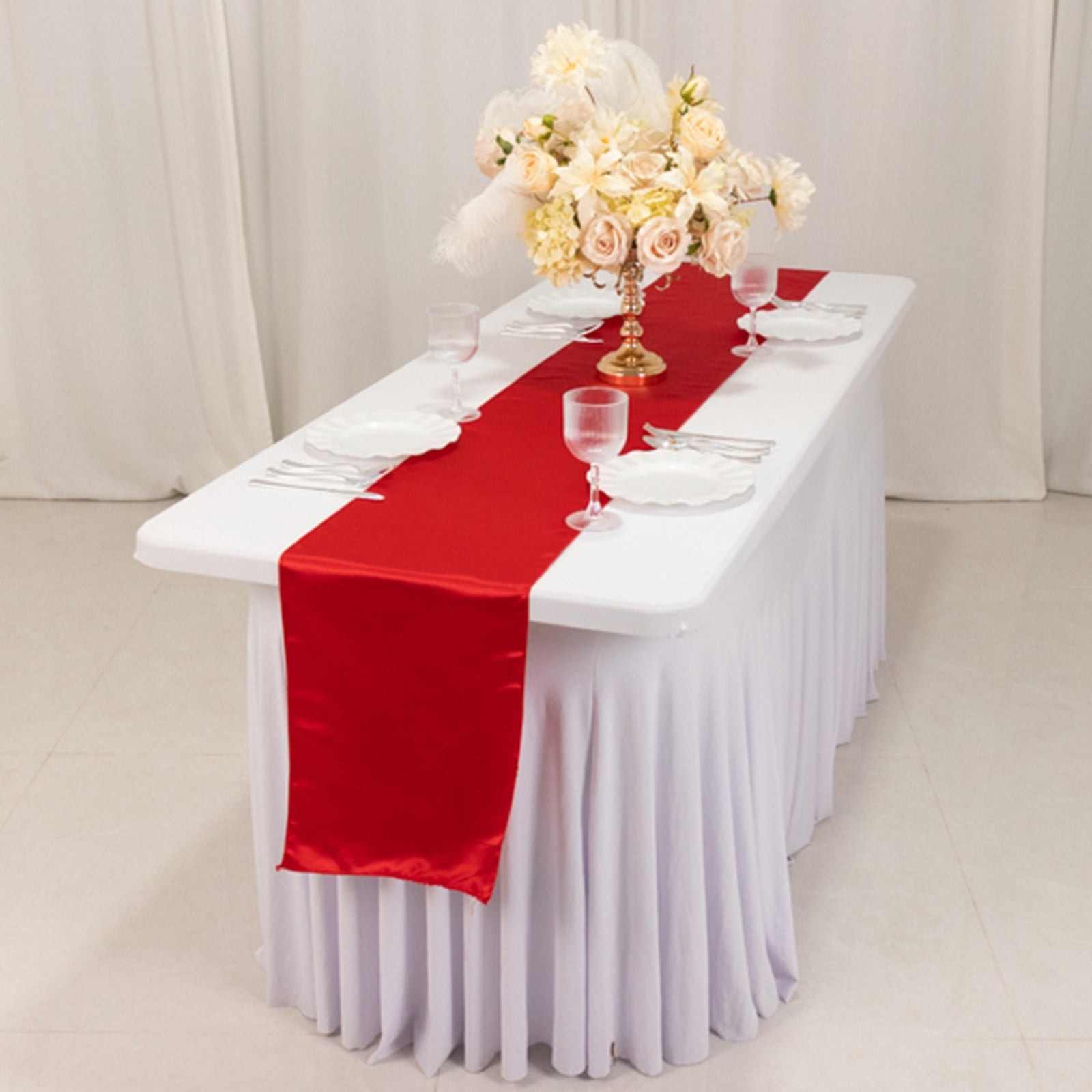 12" x 108" Satin Tischplatte Läufer glänzend Hochzeit Party Catering Dekorationen - Bild 141 von 170