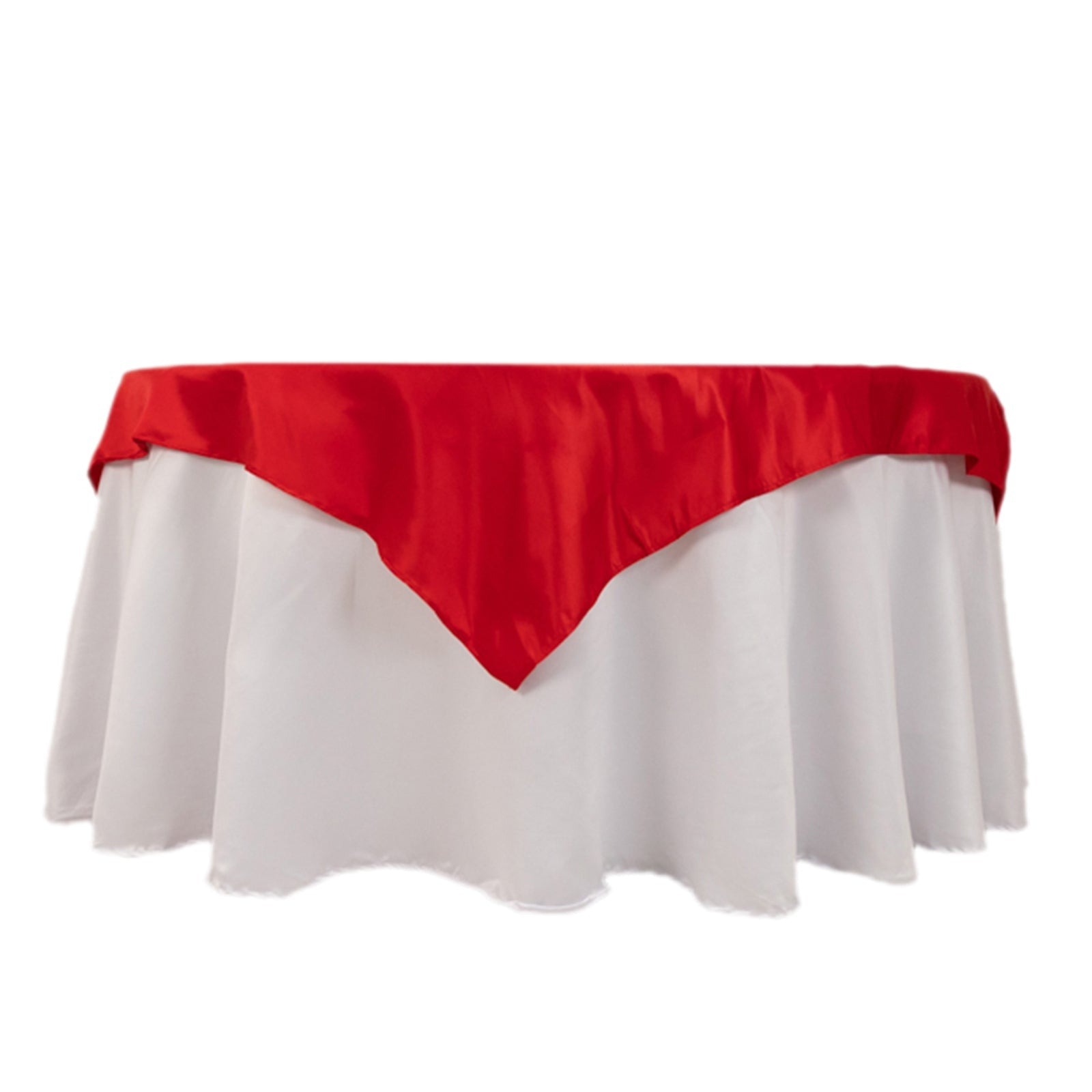 54"x54" Square Lamour Satin Tablecloths for a Wedding Party Decorations Supplies - Picture 106 of 135
