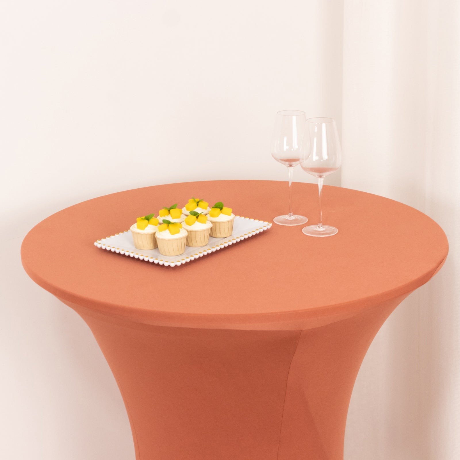36" Elegant Spandex Cocktail Table Cover High Top Style Tablecloths Wedding - Picture 135 of 147