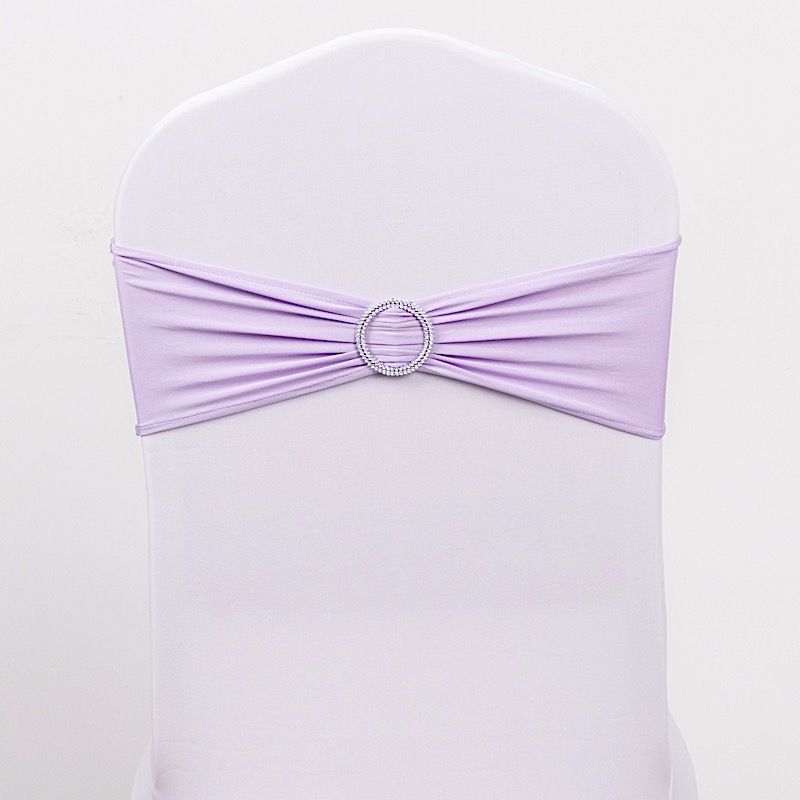 20 Spandex CHAIR SASHES with Silver Round Buckles Wedding Party Decorations SALE - Picture 87 of 188