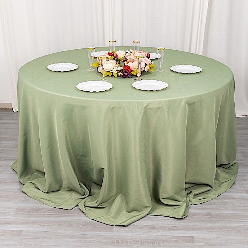 6 pcs 132" Round Premium Polyester Tablecloths Wedding Party Table Linens SALE - Picture 44 of 100