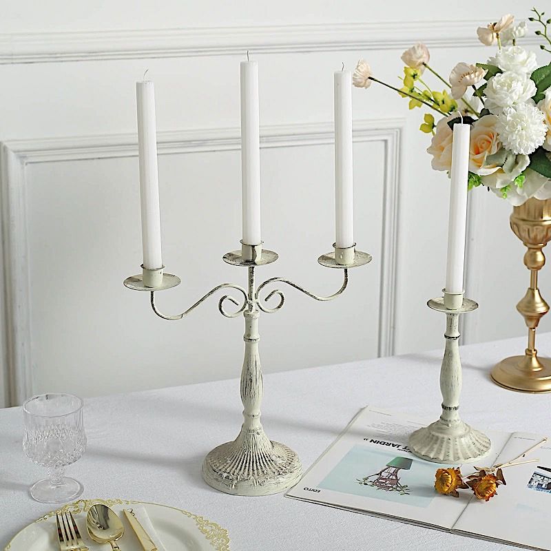 5 Unscented 9 in Premium Wax Taper CANDLES Ribbed Design Party Events Supplies - Picture 72 of 73