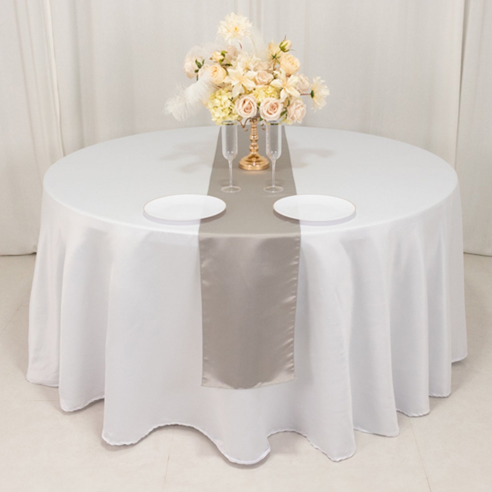 12" x 108" Satin Tischplatte Läufer glänzend Hochzeit Party Catering Dekorationen - Bild 163 von 170