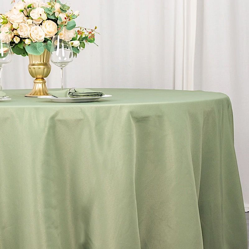 6 pcs 132" Round Premium Polyester Tablecloths Wedding Party Table Linens SALE - Picture 45 of 100