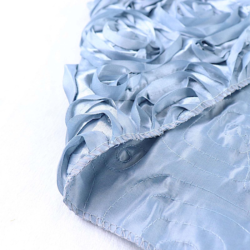 54" x 4 yards Raised RIBBON ROSES FABRIC Wedding Party Bolt Put-up Decorations - Picture 8 of 13