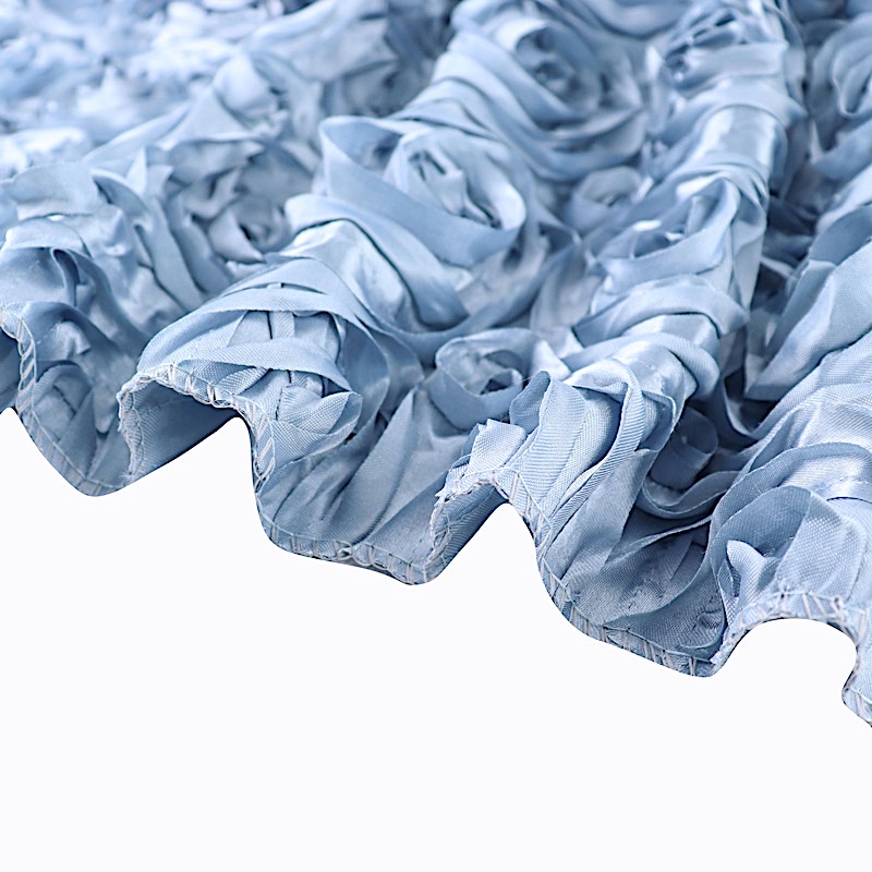 54" x 4 yards Raised RIBBON ROSES FABRIC Wedding Party Bolt Put-up Decorations - Picture 9 of 13