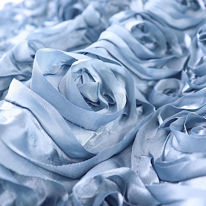 54" x 4 yards Raised RIBBON ROSES FABRIC Wedding Party Bolt Put-up Decorations - Picture 10 of 13