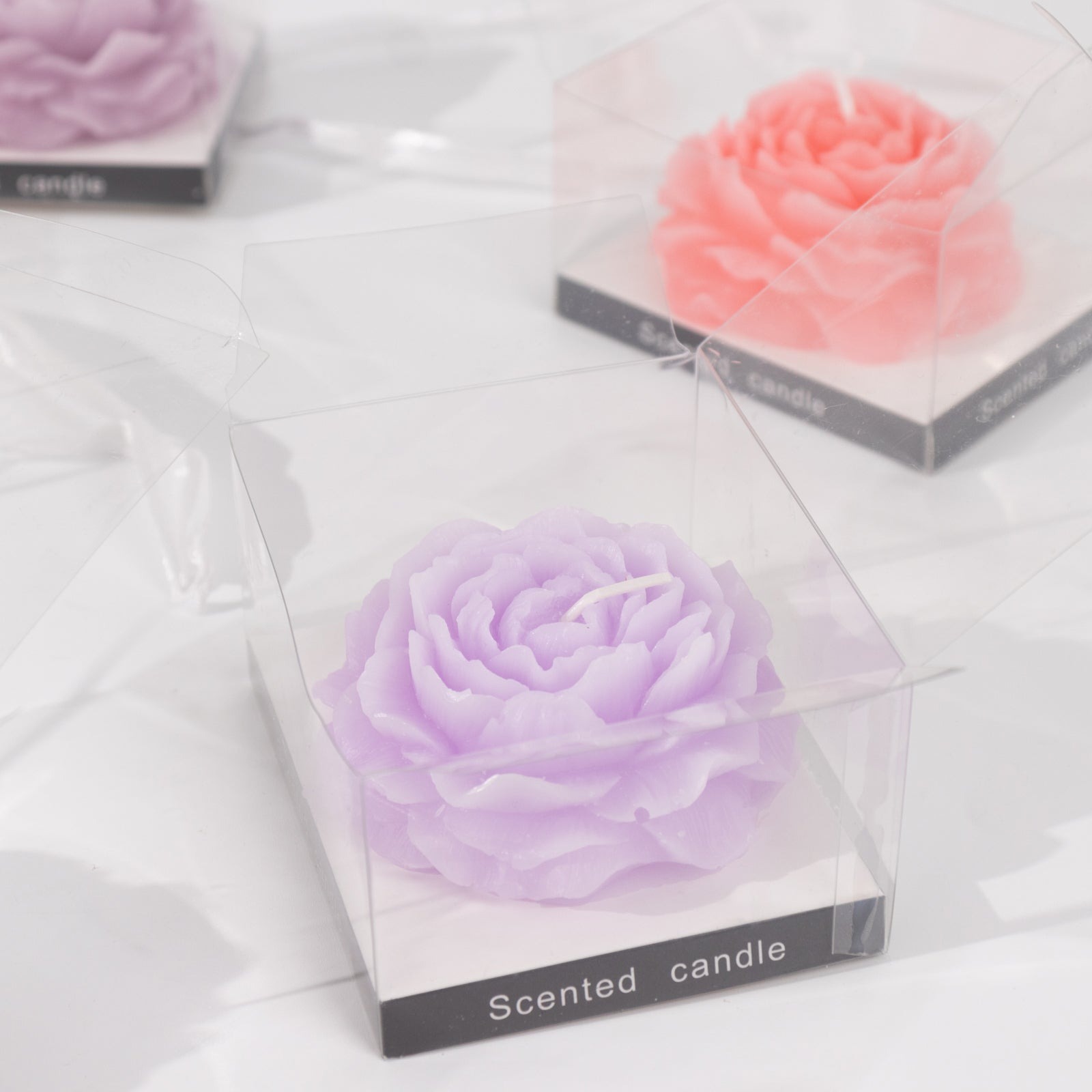 5 Peony Flower Scented Candles Party Decorations Bridal Shower Birthday - Picture 8 of 17