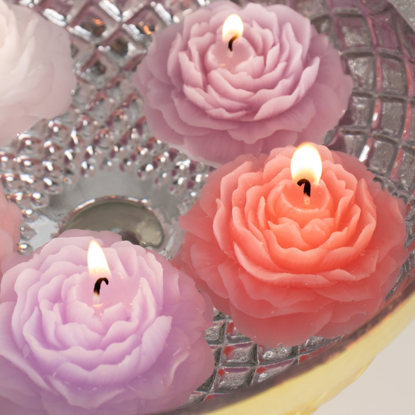 5 Peony Flower Scented Candles Party Decorations Bridal Shower Birthday - Picture 9 of 17
