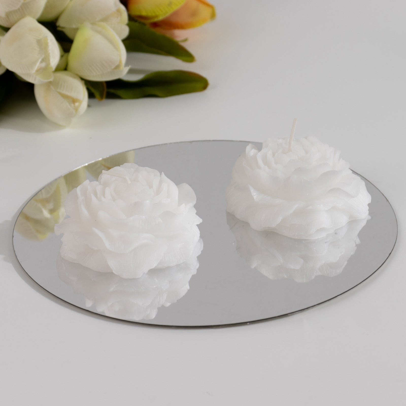 5 Peony Flower Scented Candles Party Decorations Bridal Shower Birthday - Picture 15 of 17