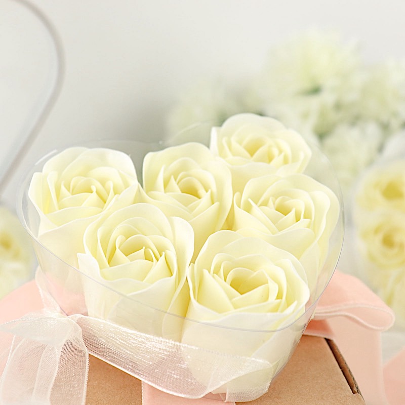 24 Scented Rose Soap Wedding Favors Gift Boxes Ribbons Party Events Decorations - Picture 18 of 66