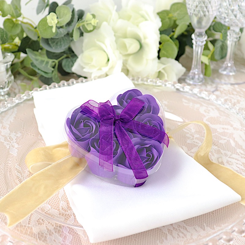 24 Scented Rose Soap Wedding Favors Gift Boxes Ribbons Party Events Decorations - Picture 30 of 66