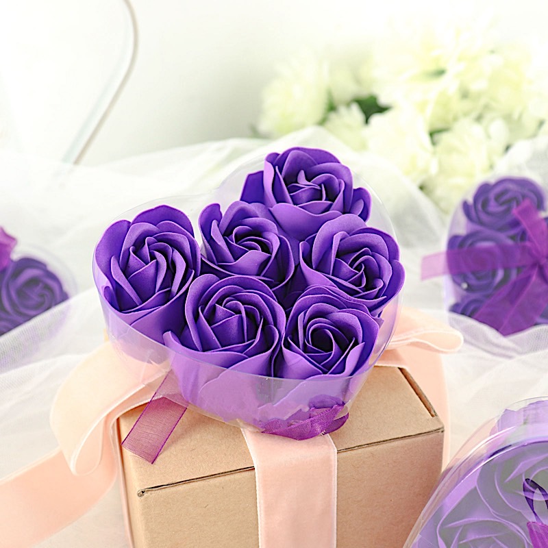 24 Scented Rose Soap Wedding Favors Gift Boxes Ribbons Party Events Decorations - Picture 33 of 66